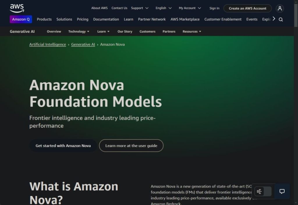 amazon nova pro homepage