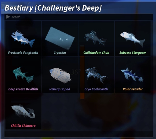 How to Complete Challenger’s Deep Bestiary in Fisch