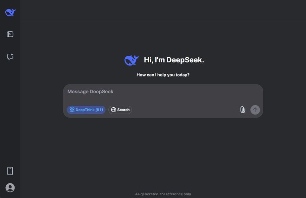 deepseek chat interface