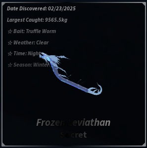 frozen leviathan in fisch