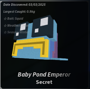 Baby Pond Emperor Fisch