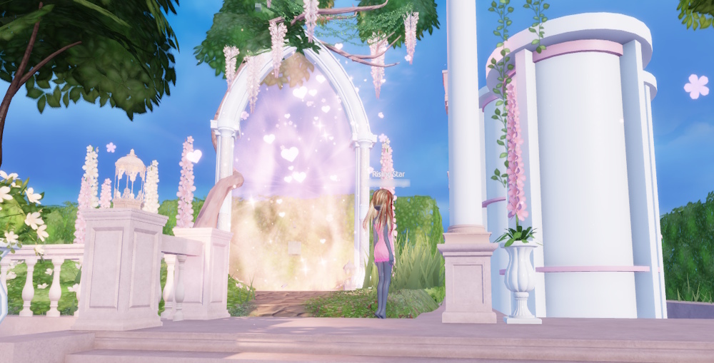 portal to valentine quest in Dress to Impress