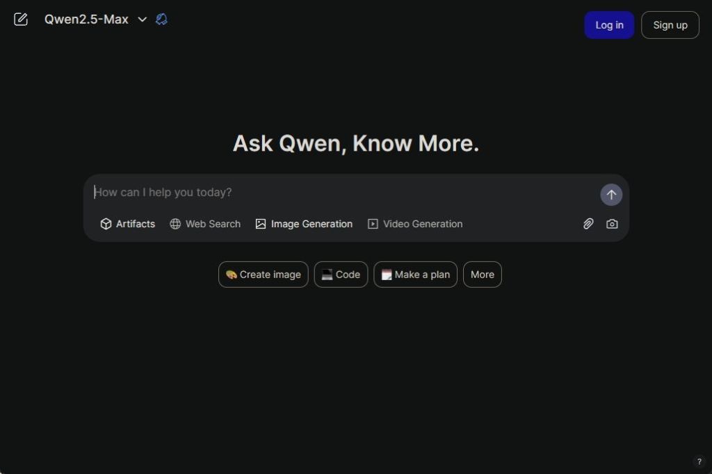 qwen chat interface