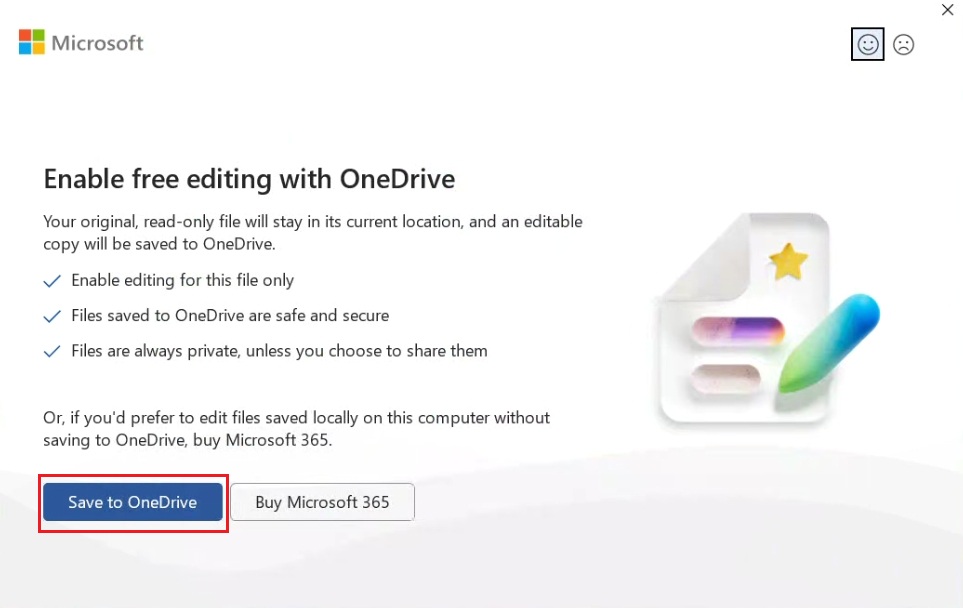 save office documents in onedrive