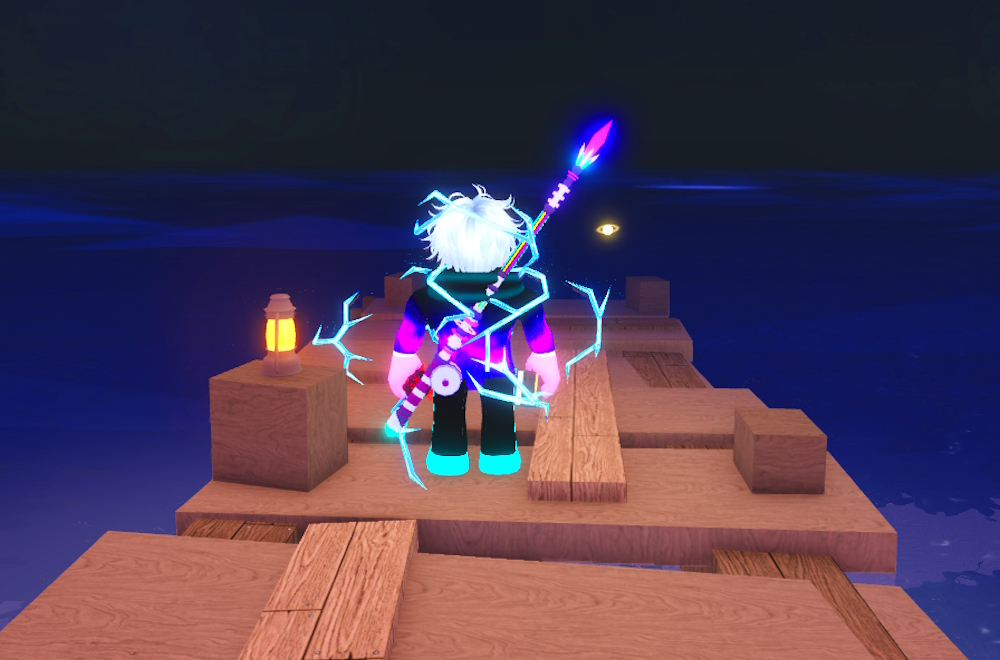 Ethereal Prism Rod equipped in Fisch