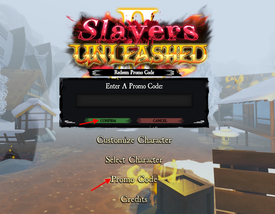 Slayers Unleashed 2 Code Redeem