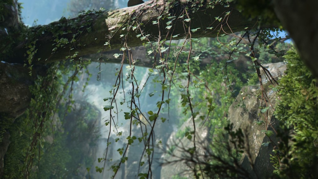 Waterfall Jungle in Shadows