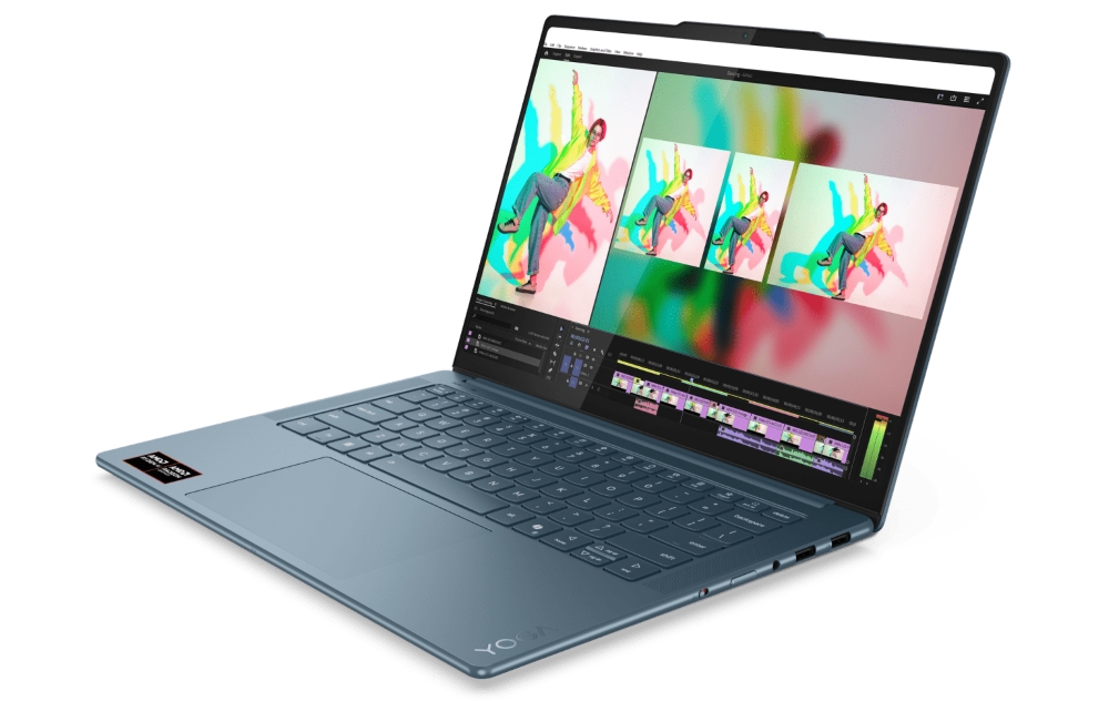 Lenovo Yoga 7 Pro Tidal Teal colorway copilot plus PC