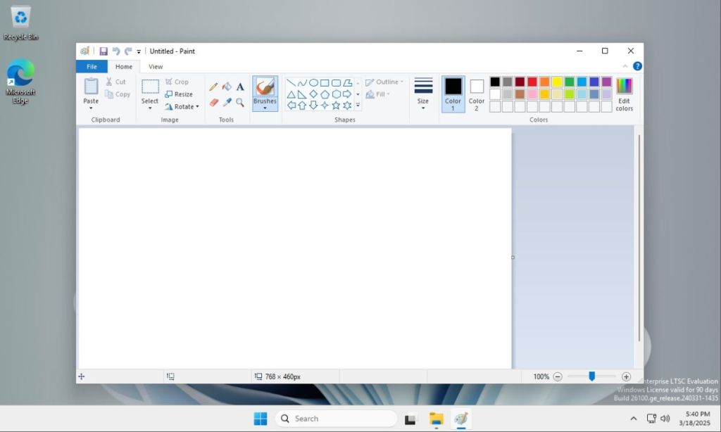 ms paint in windows 11 ltsc