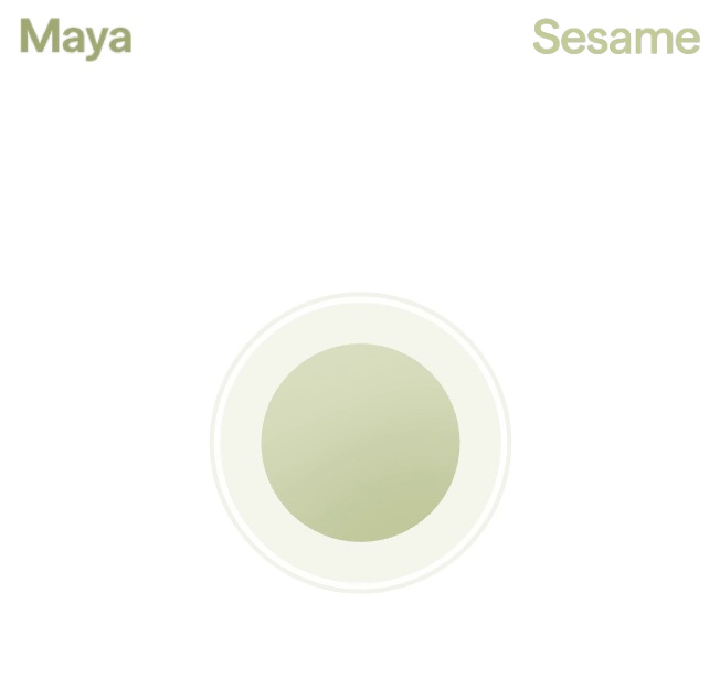 talking to maya sesame ai voice companion